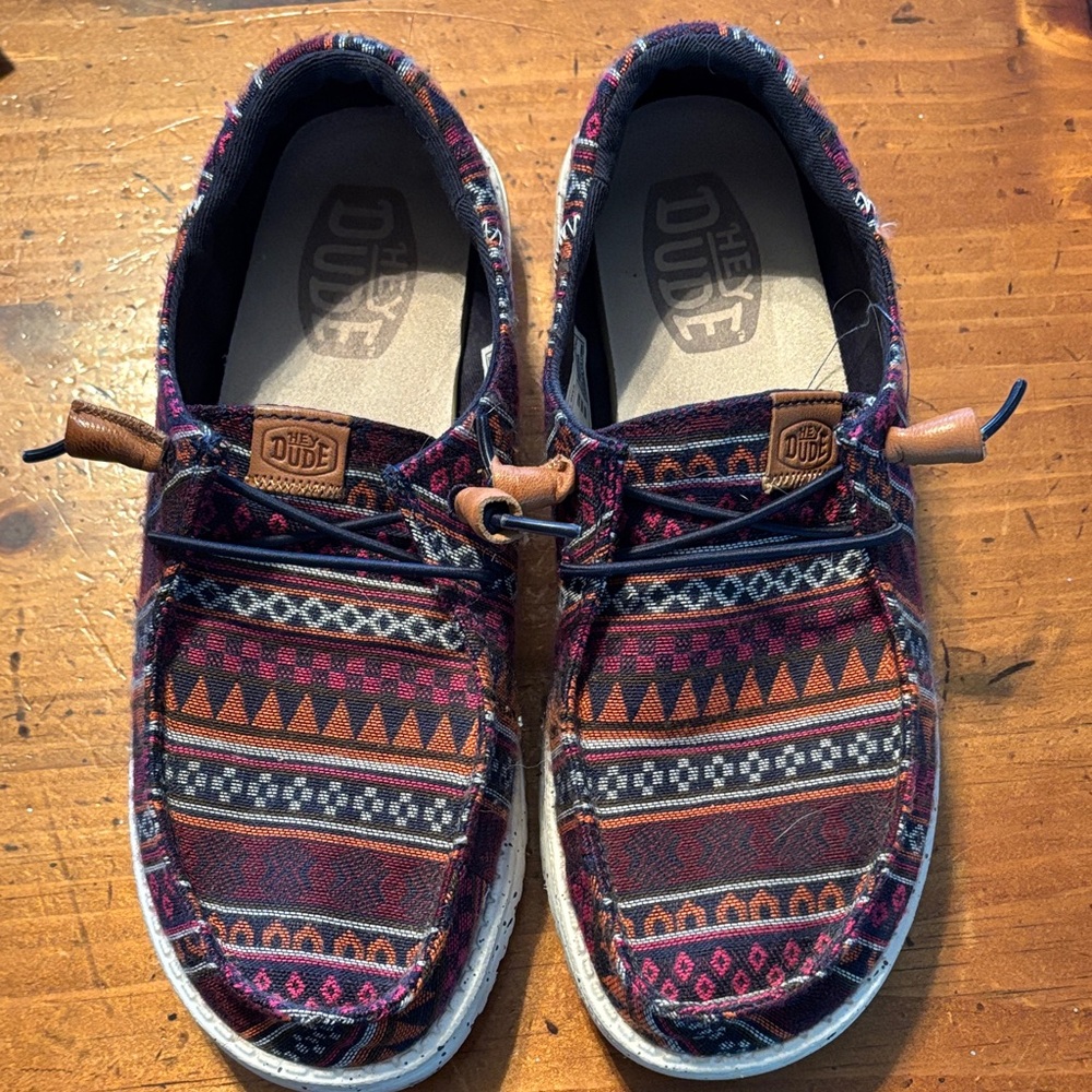 Hey Dude Multicolor Patterned Shoes - image 1